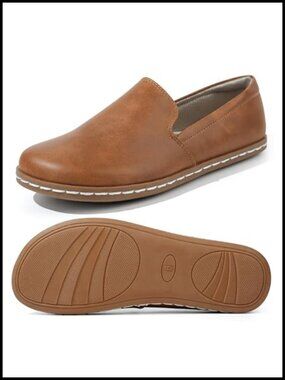 Women's Slip-On Barefoot Loafers Comfort Dress Shoes